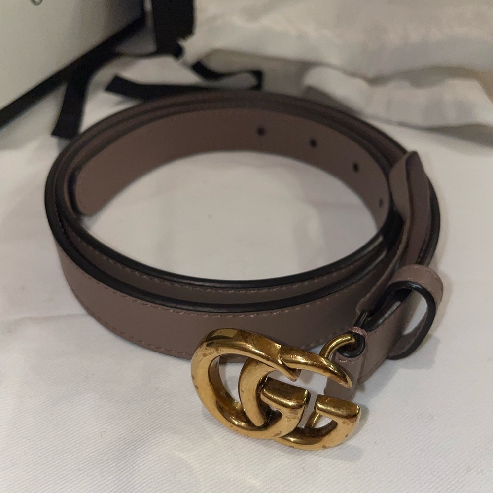 Gucci GG marmot belt gently worn with dust bag and box